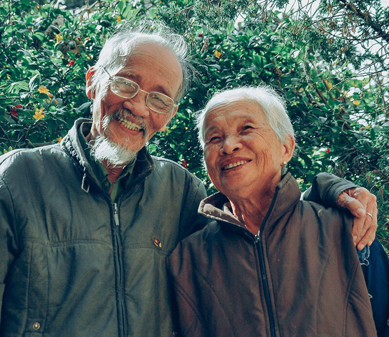 elderly couple