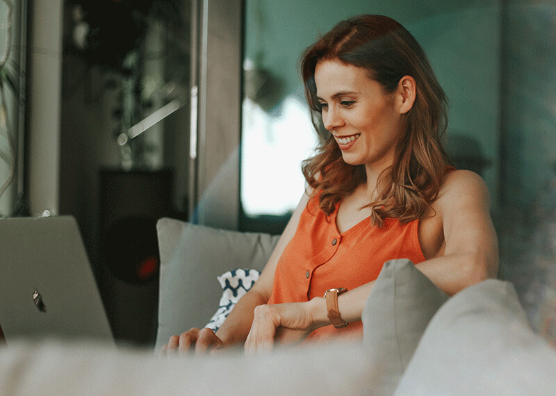 Woman on laptop